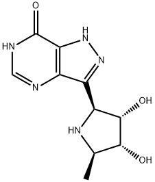 7H-Pyrazolo4,3-dpyrimidin-7-one, 3-(2S,3S,4R,5R)-3,4-dihydroxy-5-methyl-2-pyrrolidinyl-1,4-dihydro- Struktur