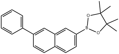 1,3,2-Dioxaborolane, 4,4,5,5-tetramethyl-2-(7-phenyl-2-naphthalenyl)- Struktur