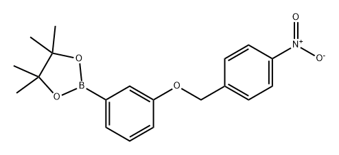 1,3,2-Dioxaborolane, 4,4,5,5-tetramethyl-2-[3-[(4-nitrophenyl)methoxy]phenyl]- Struktur