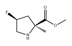 L-Proline, 4-fluoro-2-methyl-, methyl ester, (4S)- Struktur