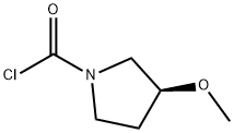 (3S)-3-methoxypyrrolidine-1-carbonyl chloride Struktur