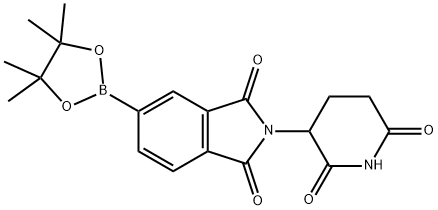 1H-Isoindole-1,3(2H)-dione, 2-(2,6-dioxo-3-piperidinyl)-5-(4,4,5,5-tetramethyl-1,3,2-dioxaborolan-2-yl)- Struktur