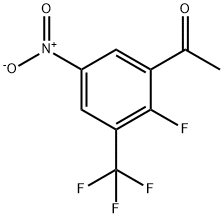 Ethanone, 1-[2-fluoro-5-nitro-3-(trifluoromethyl)phenyl]- Struktur