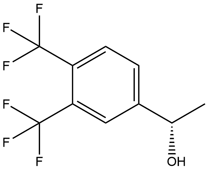 (S)-1-(3,4-bis(trifluoromethyl)phenyl)ethan-1-ol Struktur