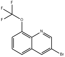 Quinoline, 3-bromo-8-(trifluoromethoxy)- Struktur