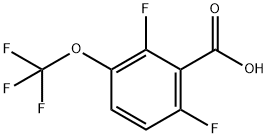 2,6-Difluoro-3-(trifluoromethoxy)benzoic acid Struktur