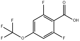 2,6-Difluoro-4-(trifluoromethoxy)benzoic acid Struktur