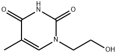 2,4(1H,3H)-Pyrimidinedione, 1-(2-hydroxyethyl)-5-methyl- Struktur