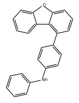 Benzenamine, 4-(1-dibenzofuranyl)-N-phenyl- Struktur