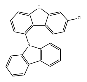 9H-Carbazole, 9-(7-chloro-1-dibenzofuranyl)- Struktur