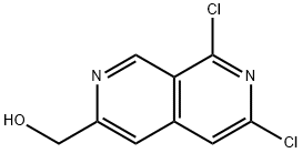 6,8-Dichloro-2,7-naphthyridine-3-methanol Struktur