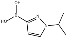 Boronic acid, B-[1-(1-methylethyl)-1H-pyrazol-3-yl]- Struktur