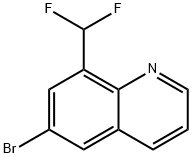 6-bromo-8-(difluoromethyl)quinoline Struktur