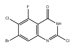 4(3H)-Quinazolinone, 7-bromo-2,6-dichloro-5-fluoro- Struktur