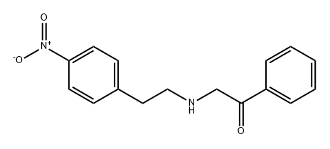 Ethanone, 2-[[2-(4-nitrophenyl)ethyl]amino]-1-phenyl- Struktur