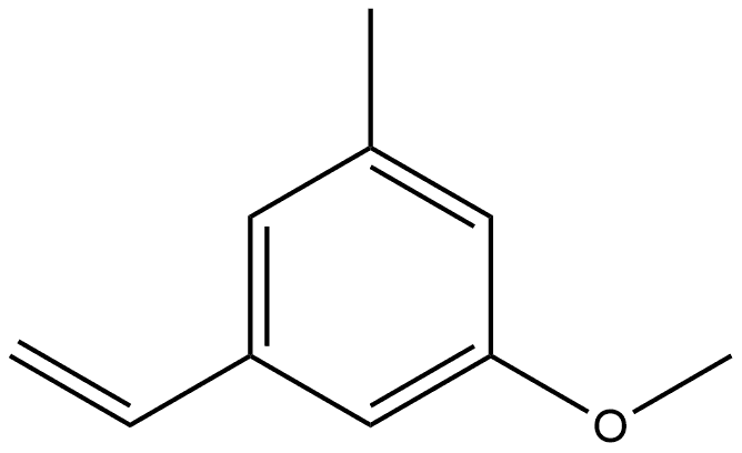 1-Ethenyl-3-methoxy-5-methylbenzene Struktur