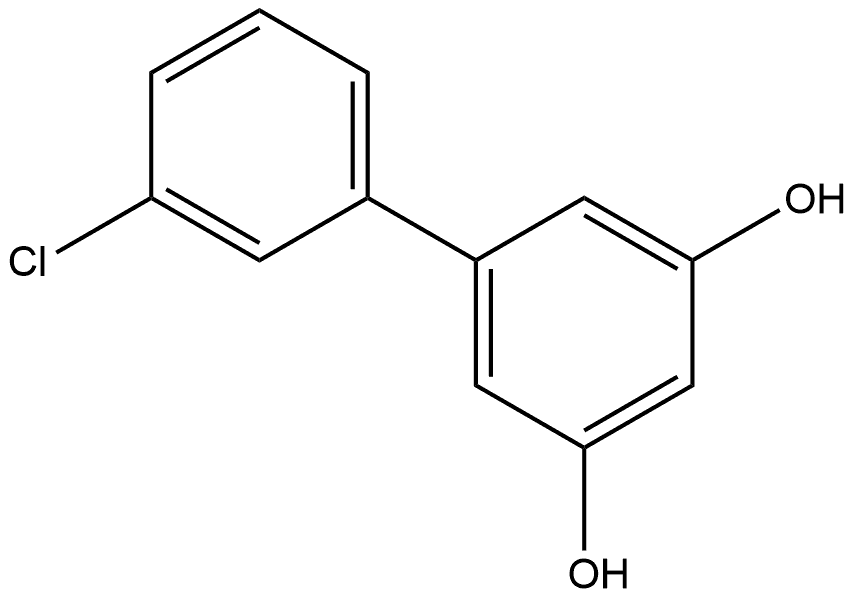 3′-Chloro[1,1′-biphenyl]-3,5-diol Struktur