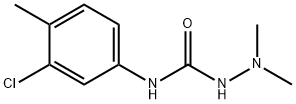 Hydrazinecarboxamide, N-(3-chloro-4-methylphenyl)-2,2-dimethyl- Struktur