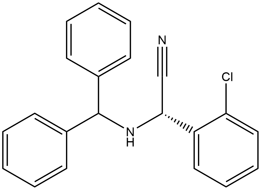 Benzeneacetonitrile, 2-chloro-α-[(diphenylmethyl)amino]-, (αS)-