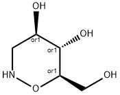 2H-1,2-Oxazine-4,5-diol, tetrahydro-6-(hydroxymethyl)-, (4R,5S,6R)-rel- (9CI) Struktur