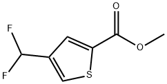 2-Thiophenecarboxylic acid, 4-(difluoromethyl)-, methyl ester Struktur