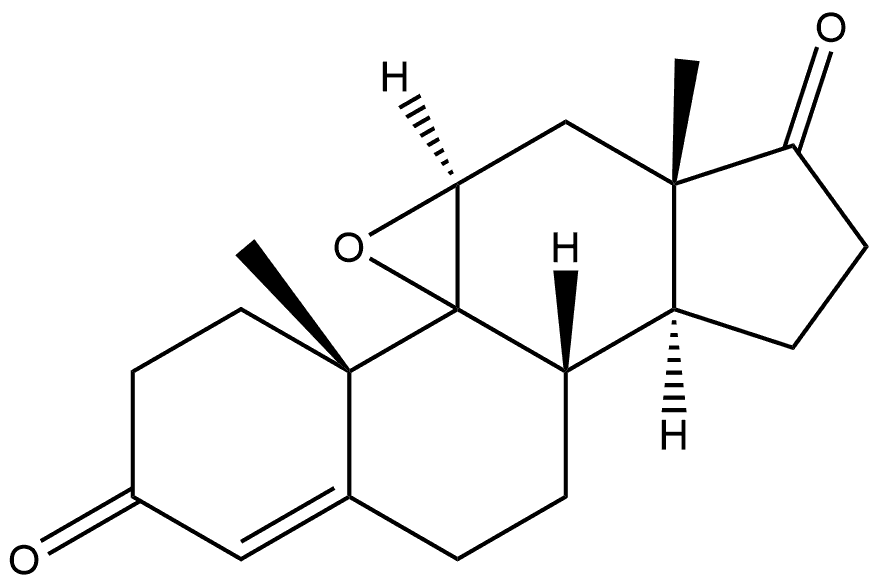 Androst-4-ene-3,17-dione, 9,11-epoxy-, (11α)- Struktur