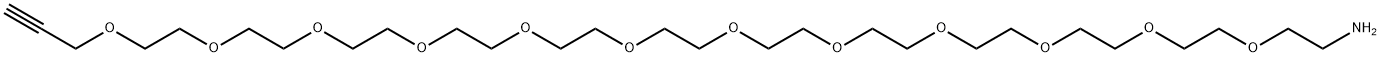 Propargyl-PEG12-amine Struktur