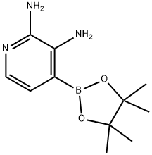 2,3-Pyridinediamine, 4-(4,4,5,5-tetramethyl-1,3,2-dioxaborolan-2-yl)- Struktur