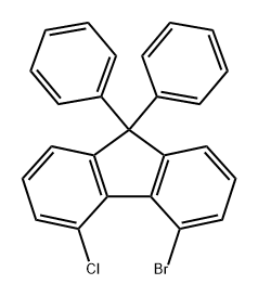 9H-Fluorene, 4-bromo-5-chloro-9,9-diphenyl- Struktur