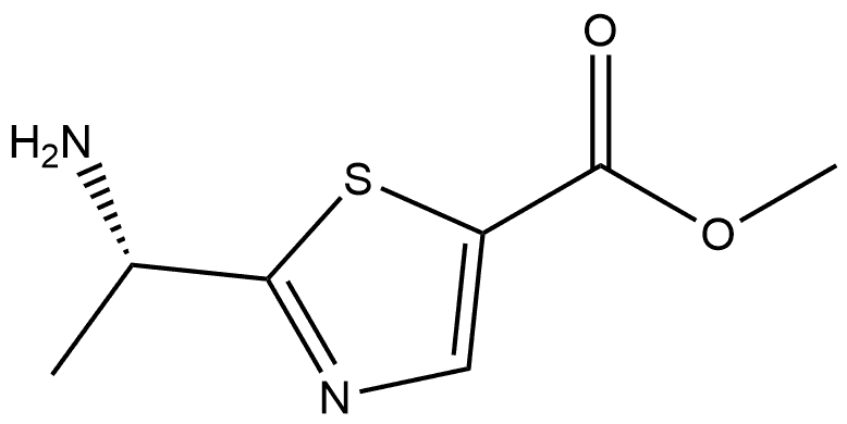 methyl (S)-2-(1-aminoethyl)thiazole-5-carboxylate Struktur