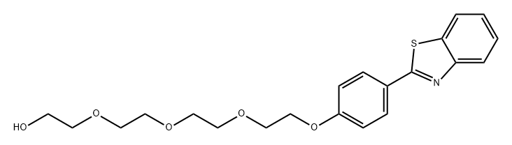 Ethanol, 2-[2-[2-[2-[4-(2-benzothiazolyl)phenoxy]ethoxy]ethoxy]ethoxy]- Struktur