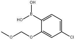 (4-chloro-2-(methoxymethoxy)phenyl)boronic acid Struktur