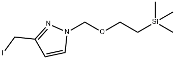 1H-Pyrazole, 3-(iodomethyl)-1-[[2-(trimethylsilyl)ethoxy]methyl]- Struktur