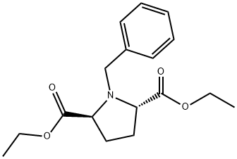 2,5-Pyrrolidinedicarboxylic acid, 1-(phenylmethyl)-, 2,5-diethyl ester, (2S,5S)- Struktur