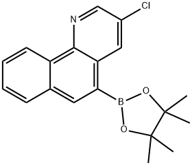 Benzo[h]quinoline, 3-chloro-5-(4,4,5,5-tetramethyl-1,3,2-dioxaborolan-2-yl)- Struktur