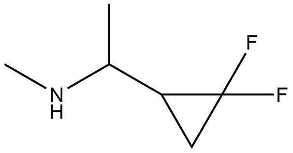 1-(2,2-difluorocyclopropyl)-N-methylethan-1-amine Struktur