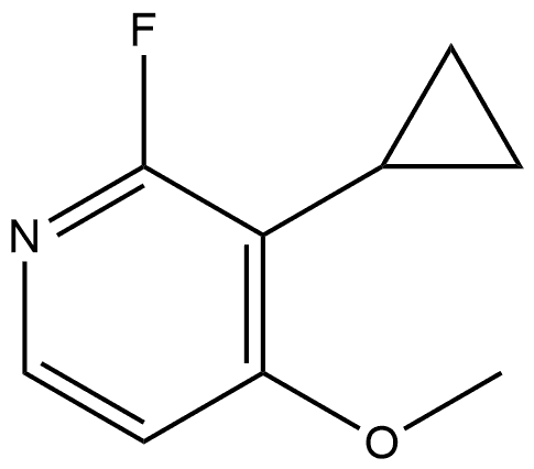 3-Cyclopropyl-2-fluoro-4-methoxypyridine Struktur