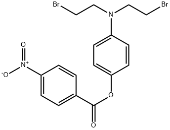 4-[Bis(2-bromoethyl)amino]phenyl=4-nitrobenzoate Struktur