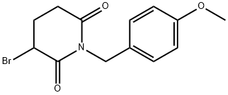 2,6-Piperidinedione, 3-bromo-1-[(4-methoxyphenyl)methyl]- Struktur