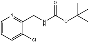 Carbamic acid, N-[(3-chloro-2-pyridinyl)methyl]-, 1,1-dimethylethyl ester Struktur