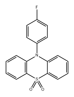 10H-Phenothiazine, 10-(4-fluorophenyl)-, 5,5-dioxide Struktur