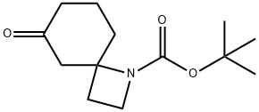 1-Azaspiro[3.5]nonane-1-carboxylic acid, 6-oxo-, 1,1-dimethylethyl ester Struktur