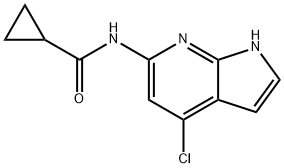 N-(4-chloro-1H-pyrrolo[2,3-b]pyridin-6-yl)cyclopropanecarboxamide