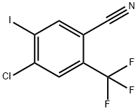 4-Chloro-5-iodo-2-trifluoromethyl-benzonitrile Struktur