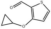 2-Thiophenecarboxaldehyde, 3-(cyclopropyloxy)- Struktur