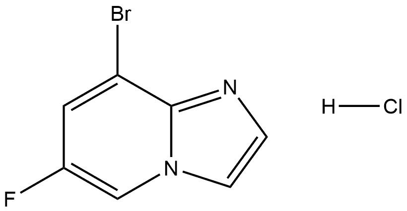 Imidazo[1,2-a]pyridine, 8-bromo-6-fluoro-, hydrochloride (1:1) Struktur