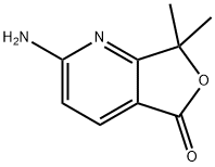 Furo[3,4-b]pyridin-5(7H)-one, 2-amino-7,7-dimethyl- Struktur