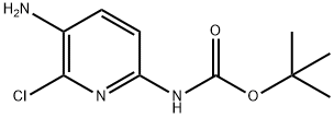 1,1-Dimethylethyl N-(5-amino-6-chloro-2-pyridinyl)carbamate Struktur