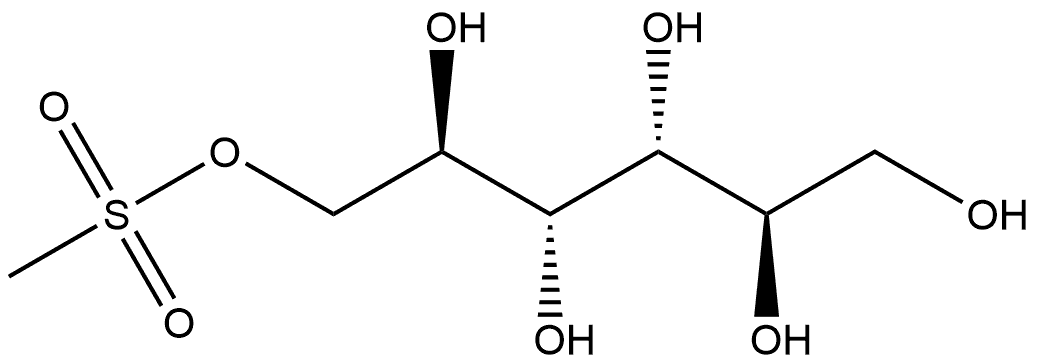 Mannitol, 1-methanesulfonate, D- (8CI), 23344-52-7, 結(jié)構(gòu)式