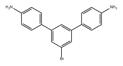 5'-溴-[1,1':3',1''-三聯(lián)苯]-4,4''-二胺 結(jié)構(gòu)式